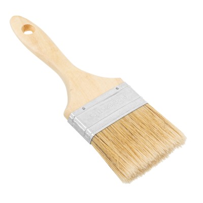 Кисть плоская "Евро" 3", натуральная щетина, деревянная ручка MTX