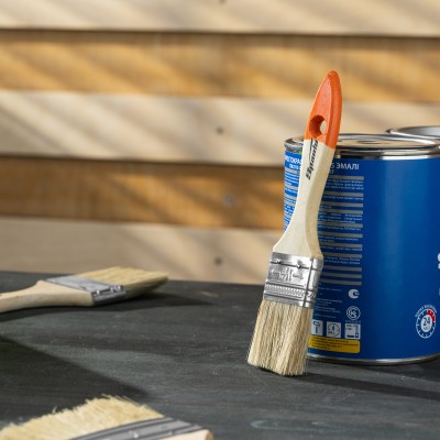 Кисть плоская Slimline 1.5" (38 мм) натуральная щетина, деревянная ручка Sparta