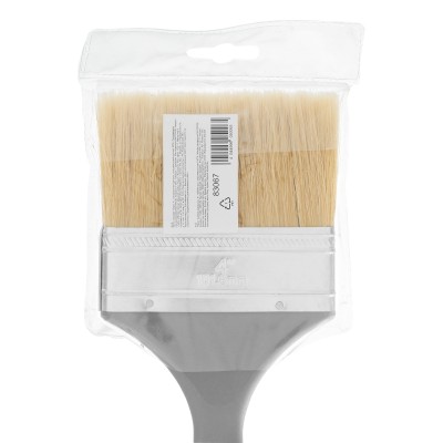 Кисть плоская "Евро" 4", натуральная щетина, пластмассовая ручка MTX Кисть плоская "Евро" 4", натуральная щетина, пластмассовая ручка MTX