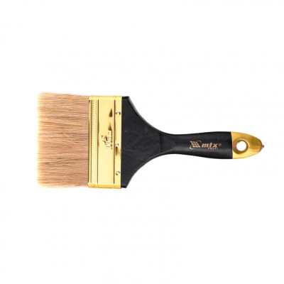 Кисть плоская "Профи" 4", натуральная щетина, деревянная ручка MTX Кисть плоская "Профи" 4", натуральная щетина, деревянная ручка MTX
