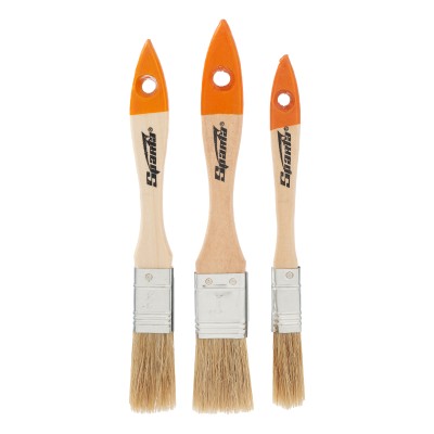 Набор кистей, 3 шт, плоские 1/2", 3/4", 1" Sparta