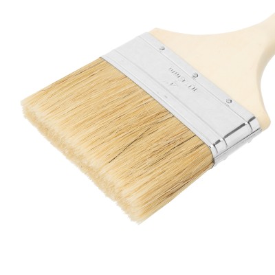 Кисть плоская "Евро" 4", натуральная щетина, деревянная ручка MTX