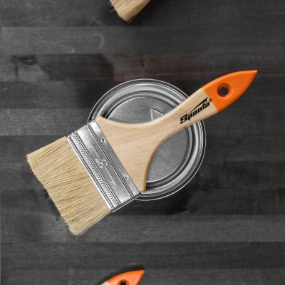 Кисть плоская Slimline 3" (75 мм) натуральная щетина, деревянная ручка Sparta Кисть плоская Slimline 3" (75 мм) натуральная щетина, деревянная ручка Sparta