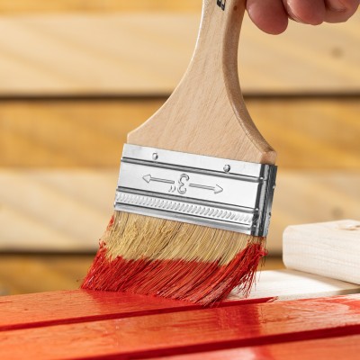 Кисть плоская Slimline 3" (75 мм) натуральная щетина, деревянная ручка Sparta Кисть плоская Slimline 3" (75 мм) натуральная щетина, деревянная ручка Sparta