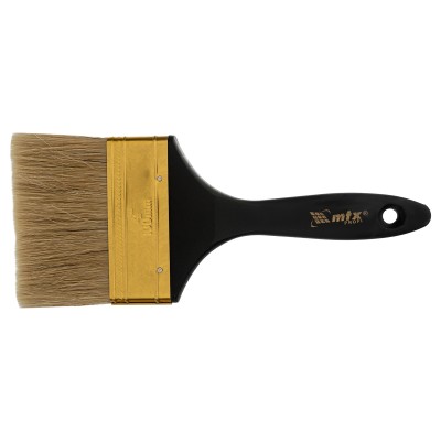 Кисть плоская "Профи" 4", натуральная щетина, пластмассовая ручка MTX Кисть плоская "Профи" 4", натуральная щетина, пластмассовая ручка MTX