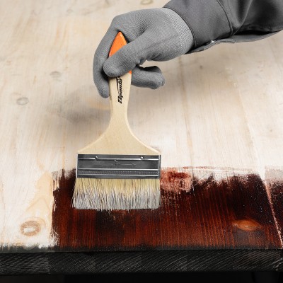 Кисть плоская Slimline 4" (100 мм) натуральная щетина, деревянная ручка Sparta