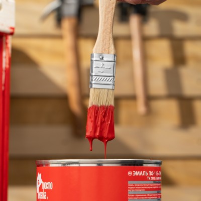 Кисть плоская Slimline 3/4" (20 мм) натуральная щетина, деревянная ручка Sparta