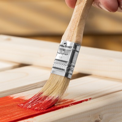 Кисть плоская Slimline 3/4" (20 мм) натуральная щетина, деревянная ручка Sparta