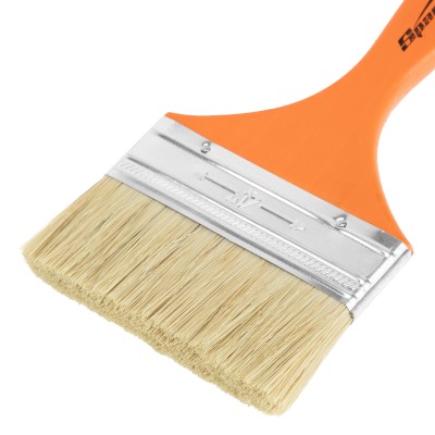 Кисть плоская Slimline 4" (100 мм) натуральная щетина, деревянная ручка Sparta