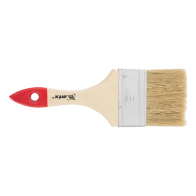 Кисть плоская "Стандарт" 3" (75 мм) натуральная щетина, деревянная ручка MTX