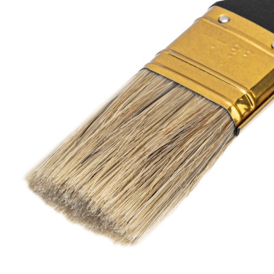 Кисть плоская "Профи" 1.5", натуральная щетина, пластмассовая ручка MTX