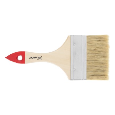 Кисть плоская "Стандарт" 4" (100 мм) натуральная щетина, деревянная ручка MTX