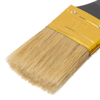 Кисть плоская "Профи" 2", натуральная щетина, деревянная ручка MTX