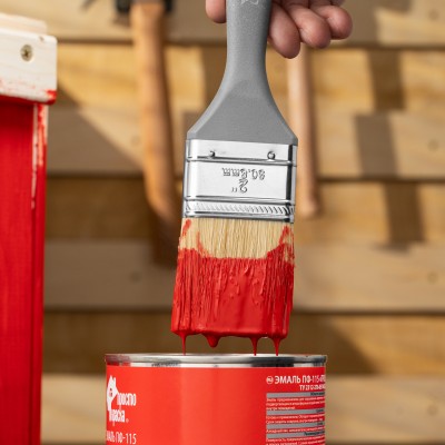 Кисть плоская "Евро" 2", натуральная щетина, пластмассовая ручка MTX Кисть плоская "Евро" 2", натуральная щетина, пластмассовая ручка MTX