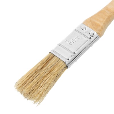 Кисть плоская "Евро" 3/4", натуральная щетина, деревянная ручка MTX