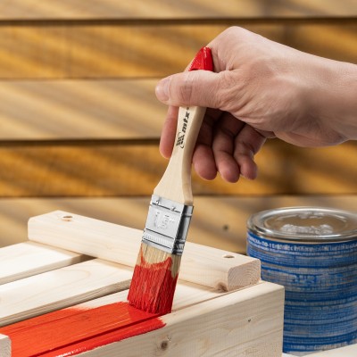 Кисть плоская "Стандарт" 1.5" (38 мм) натуральная щетина, деревянная ручка MTX Кисть плоская "Стандарт" 1.5" (38 мм) натуральная щетина, деревянная ручка MTX