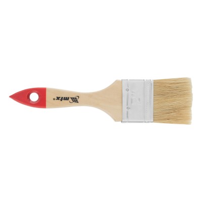 Кисть плоская "Стандарт" 2" (50 мм) натуральная щетина, деревянная ручка MTX Кисть плоская "Стандарт" 2" (50 мм) натуральная щетина, деревянная ручка MTX