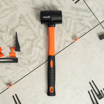 Киянка резиновая, 225 г, черная резина, фибергласовая рукоятка Sparta