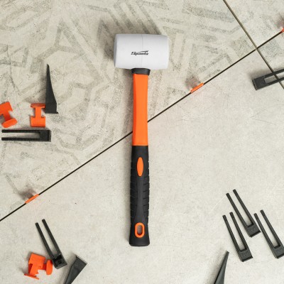 Киянка резиновая, 225 г, белая резина, фибергласовая рукоятка Sparta