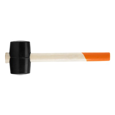 Киянка резиновая, 340 г, черная резина, деревянная рукоятка Sparta Киянка резиновая, 340 г, черная резина, деревянная рукоятка Sparta