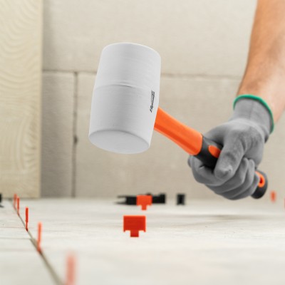 Киянка резиновая, 680 г, белая резина, фибергласовая рукоятка Sparta