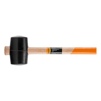 Киянка резиновая, 680 г, черная резина, деревянная рукоятка Sparta Киянка резиновая, 680 г, черная резина, деревянная рукоятка Sparta