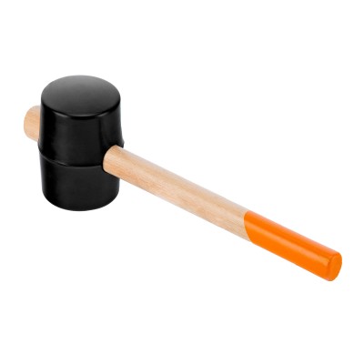 Киянка резиновая, 910 г, черная резина, деревянная рукоятка Sparta Киянка резиновая, 910 г, черная резина, деревянная рукоятка Sparta