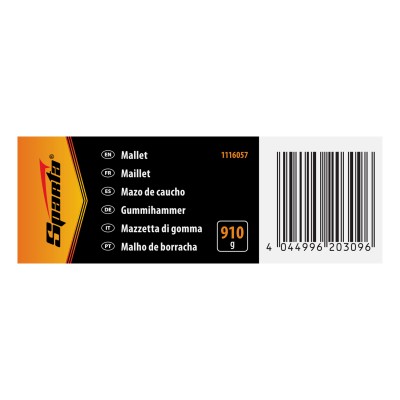 Киянка резиновая, 910 г, черная резина, деревянная рукоятка Sparta Киянка резиновая, 910 г, черная резина, деревянная рукоятка Sparta