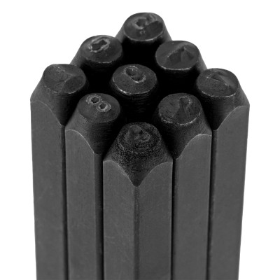 Клейма штамповочные, ударные, цифровые, 3 мм Сибртех Клейма штамповочные, ударные, цифровые, 3 мм Сибртех