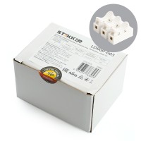 Клемма самозажимная 3-х контактная STEKKER, LD900-003 39881 Клемма самозажимная 3-х контактная STEKKER, LD900-003 39881