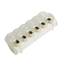 Клемма 6-ти контактная STEKKER для подключения сетей уличного освещения KE10.3 (Al10-35/Cu1,5-25), LD610-6 50214