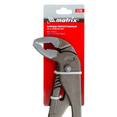 Клещи, 300 мм, переставные, обливные рукоятки Matrix Клещи, 300 мм, переставные, обливные рукоятки Matrix