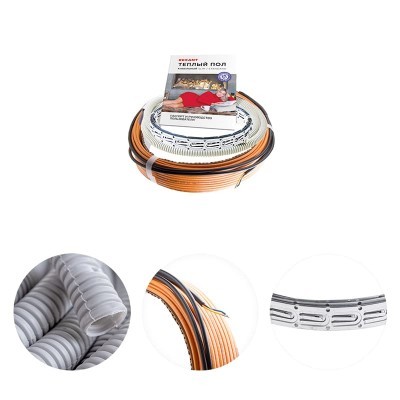 Теплый пол, кабельная секция Standard RND-120-1800 1800Вт, 120м, 11,2-15,0м² двухжильный REXANT