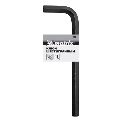 Ключ имбусовый HEX, 10 мм, CrV Matrix