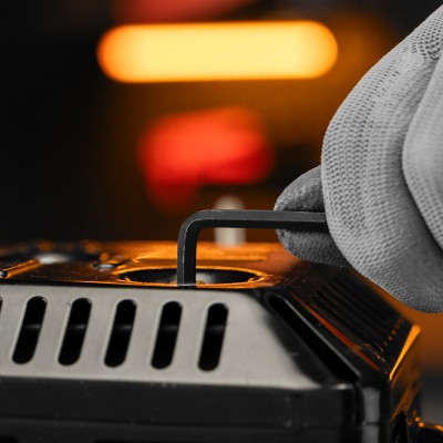 Набор ключей имбусовых HEX, 1.5-10 мм, CrV, 10 шт, оксидированные, на кольце Sparta