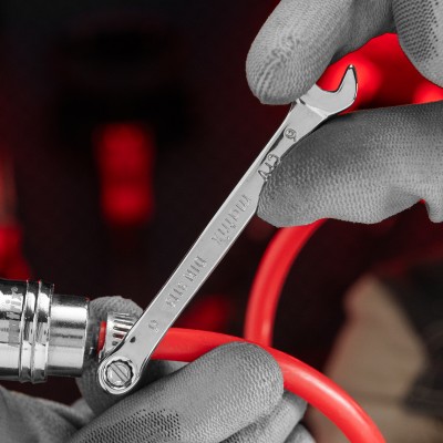 Ключ комбинированный, 6 мм, CrV, полированный хром Matrix Ключ комбинированный, 6 мм, CrV, полированный хром Matrix