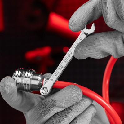 Ключ комбинированный, 6 мм, CrV, полированный хром Matrix Ключ комбинированный, 6 мм, CrV, полированный хром Matrix