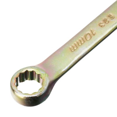 Ключ комбинированный, 10 мм, желтый цинк Сибртех Ключ комбинированный, 10 мм, желтый цинк Сибртех