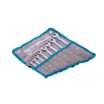 Набор ключей комбинированных 8 шт, 8-19 мм, антислип Stels Набор ключей комбинированных 8 шт, 8-19 мм, антислип Stels