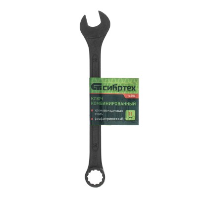 Ключ комбинированый, 11 мм, CrV, фосфатированный Сибртех Ключ комбинированый, 11 мм, CrV, фосфатированный Сибртех