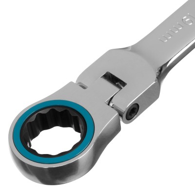 Набор ключей комбинированных с трещоткой, 8-19 мм, 7 шт, шарнирные, CrV Gross Набор ключей комбинированных с трещоткой, 8-19 мм, 7 шт, шарнирные, CrV Gross