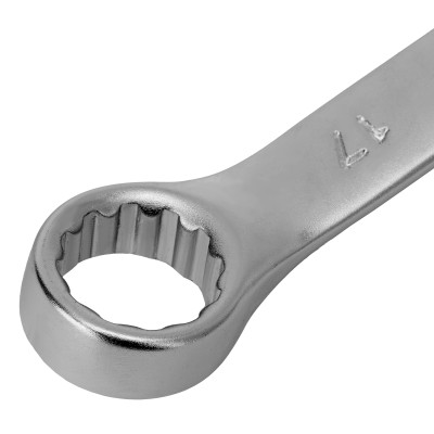 Ключ комбинированный, 17 мм, CrV, матовый хром Stels Ключ комбинированный, 17 мм, CrV, матовый хром Stels