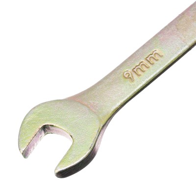 Ключ комбинированный, 9 мм, желтый цинк Сибртех Ключ комбинированный, 9 мм, желтый цинк Сибртех