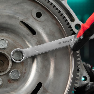 Ключ комбинированный, 17 мм, CrV, матовый хром Stels Ключ комбинированный, 17 мм, CrV, матовый хром Stels