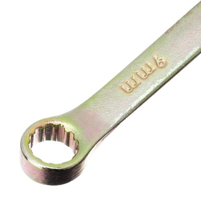 Ключ комбинированный, 9 мм, желтый цинк Сибртех Ключ комбинированный, 9 мм, желтый цинк Сибртех