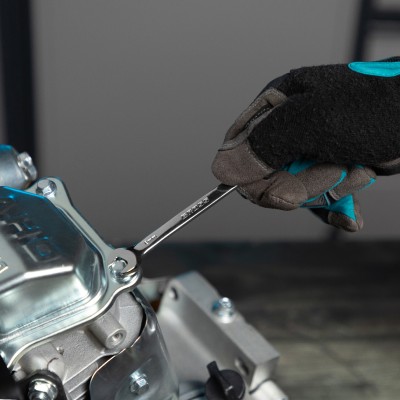 Набор ключей комбинированных с трещоткой, 8-19 мм, 7 шт, шарнирные, CrV Gross Набор ключей комбинированных с трещоткой, 8-19 мм, 7 шт, шарнирные, CrV Gross