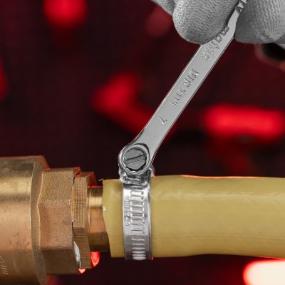 Ключ комбинированный, 7 мм, CrV, полированный хром Matrix