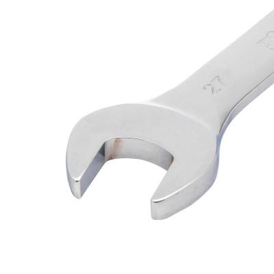 Ключ комбинированный трещоточный, 27 мм, CrV, шарнирный, зеркальный хром Matrix Ключ комбинированный трещоточный, 27 мм, CrV, шарнирный, зеркальный хром Matrix