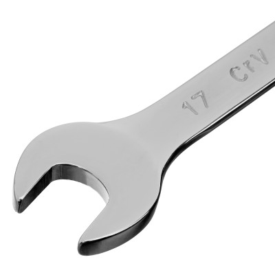 Ключ комбинированный, 17 мм, CrV, полированный хром Matrix Ключ комбинированный, 17 мм, CrV, полированный хром Matrix