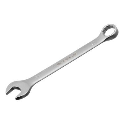Ключ комбинированный, 20 мм, CrV, матовый хром Stels